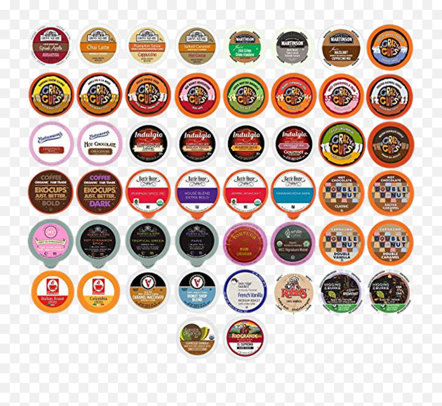 Coffee Tea Cider Cappuccino And Hot Chocolate Single Serve Cups For Keurig K Cup Brewers Variety Pack Sampler 50 Count - Line Mandala Tattoo Ideas Png,Keurig Png
