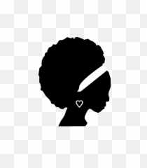 African American Female Silhouette Clip - Black Girl Silhouette Png,African American Png