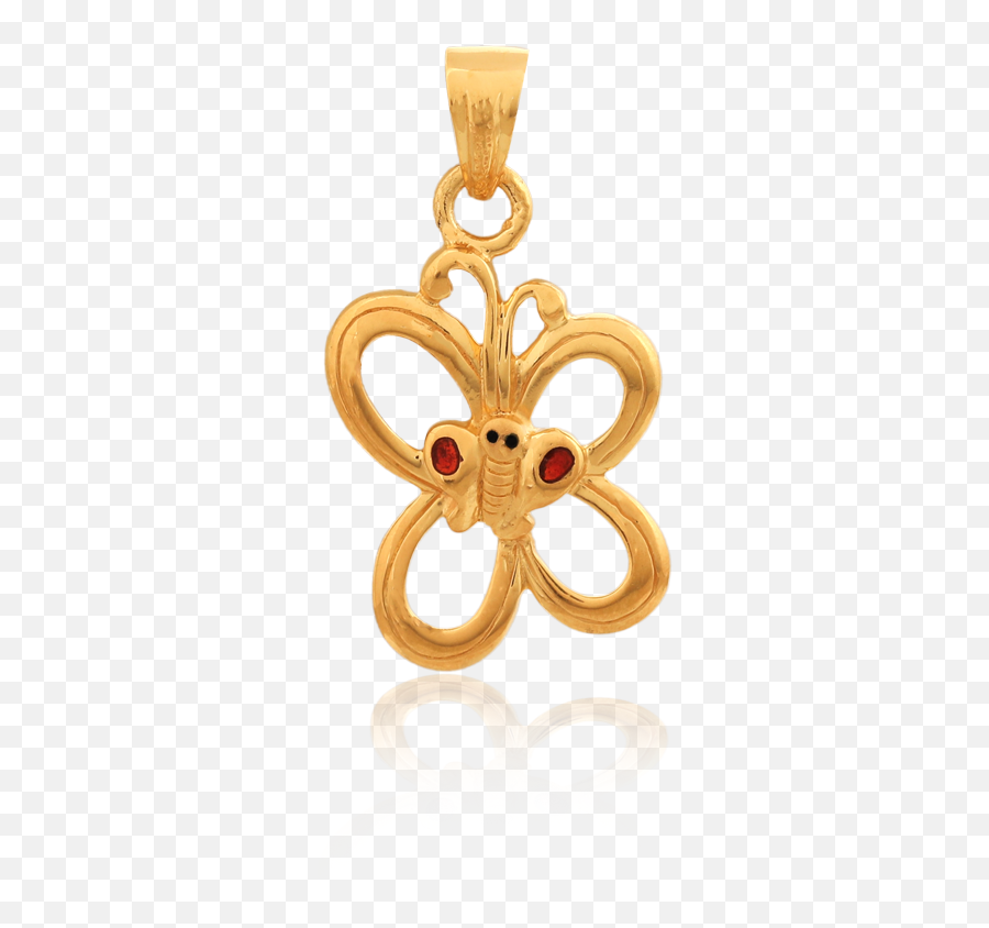 Download Beautiful Gold Butterfly Pendant - Pendant Hd Png Solid,Gold Butterfly Png