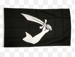 Download Pirate Arm With Sword Flag - Historical Pirate Thomas Tew Flag Png,Ireland Flag Png