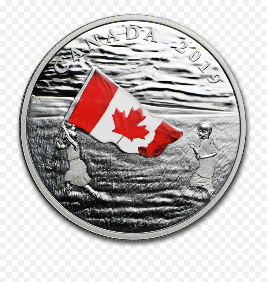 2019 Canada 1 Oz Silver 20 The Canadian Flag - Canada Flag Png,Canada Flag Png