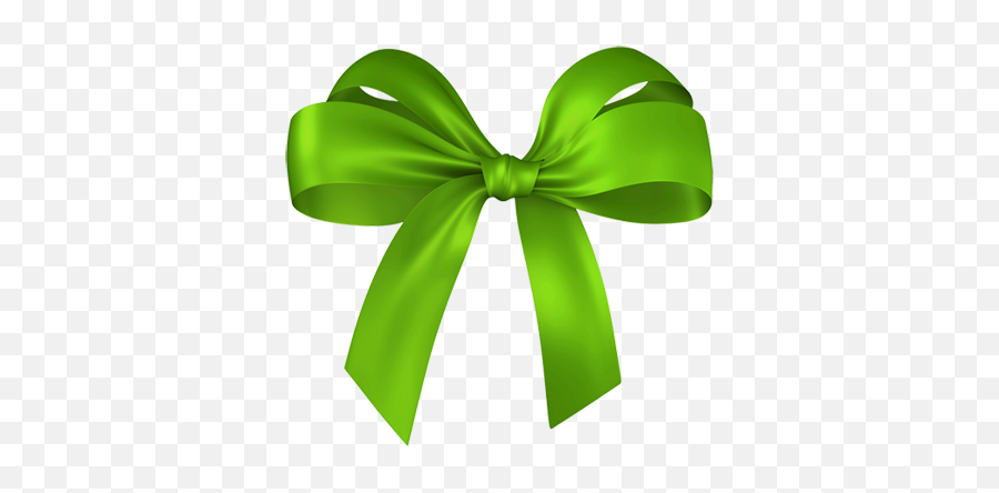 Green - Green Gift Ribbon Png,Christmas Bow Transparent