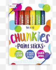Ooly Art Supplies - Chunkies Paint Sticks Png,Art Supplies Png