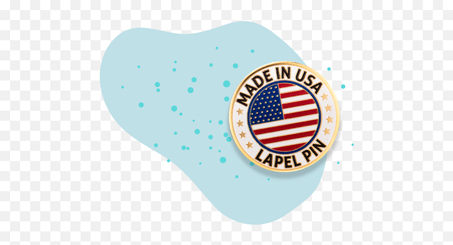 Usa Made Lapel Pins In - Simple Soft Enamel Pin In Usa Png,Made In Usa Logo Png