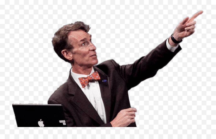 Download Bill Nye During Speech - If Her Age Is On The Clock Png,Bill Nye Png