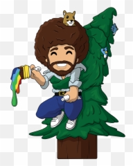 Bob Ross Hand Over The Hero - Fictional Character Png,Bob Ross Transparent