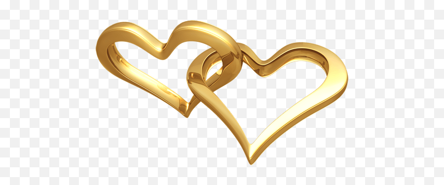Golden Hearts Png 1 Image - Wedding Ring Clip Art,Gold Heart Png