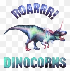 Magical Fantasy Tyrannosaurus Rex With - Dinosaur Unicorn Horn png