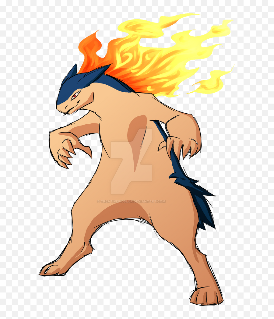 Creativefiddler - Fictional Character Png,Typhlosion Png