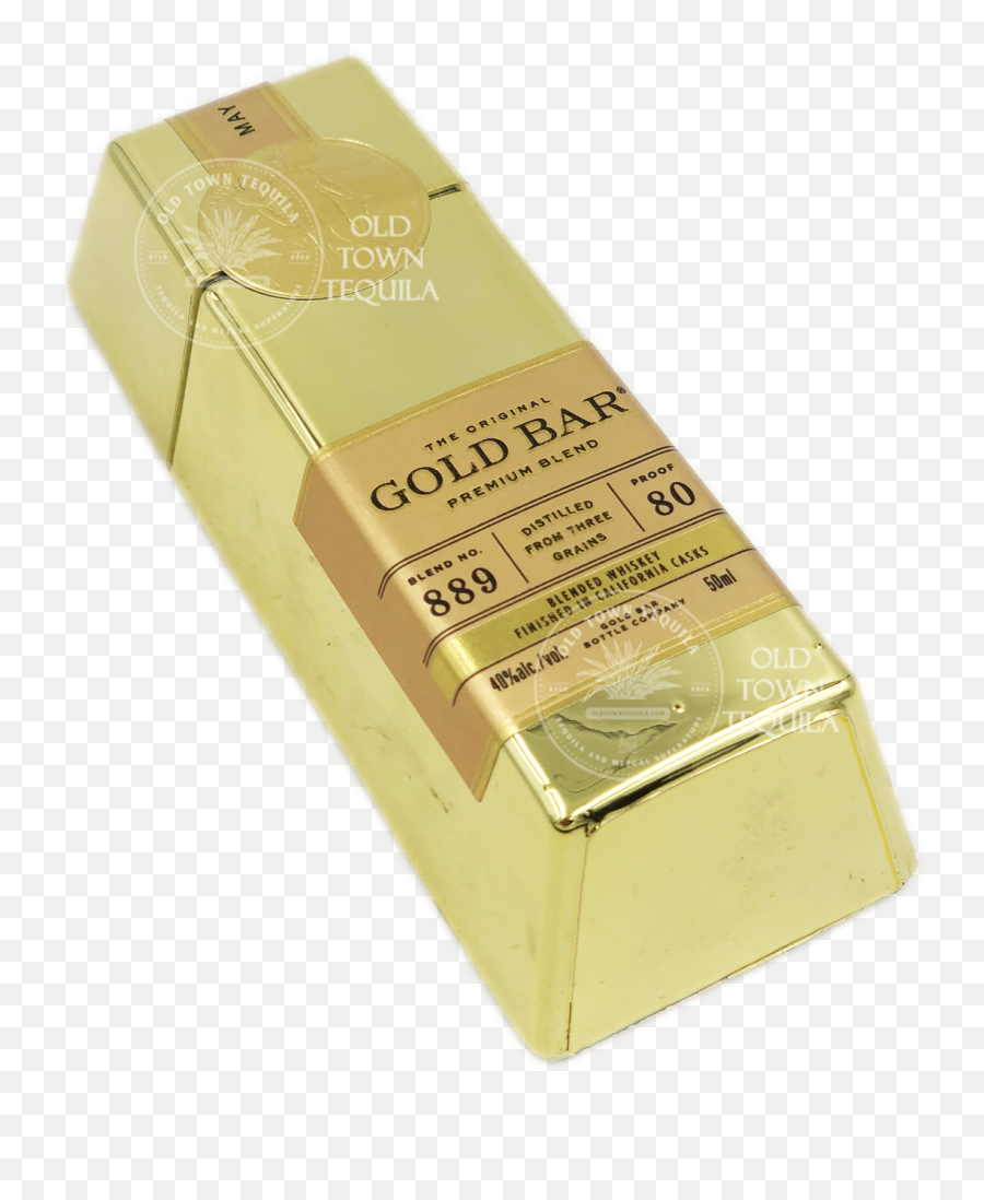 Gold Bar Blended Whiskey 50ml - Cardboard Packaging Png,Gold Bar Transparent