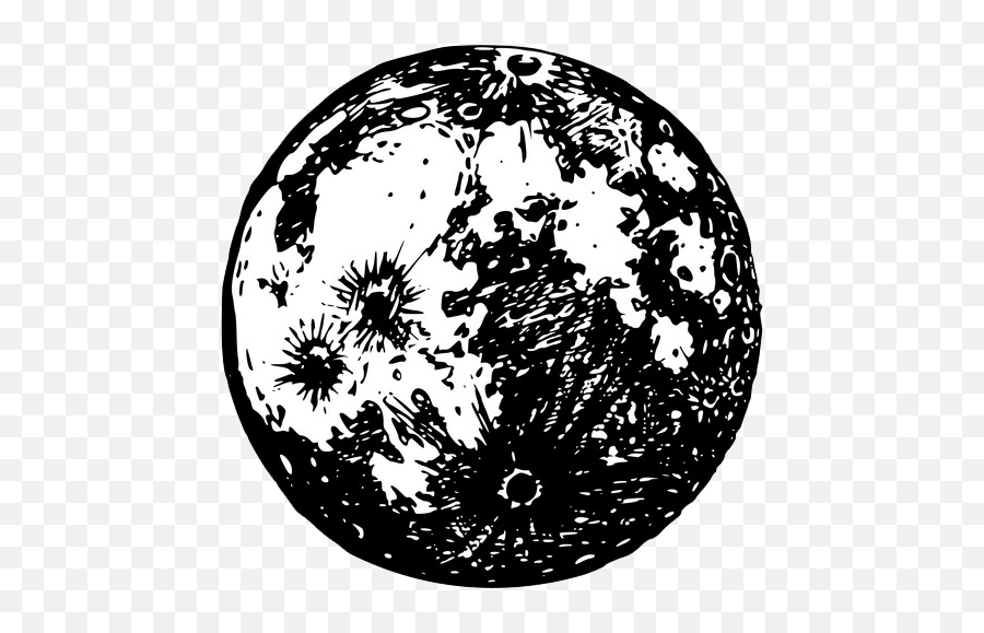 Black And White Moon Clipart - Clipart World Moon Clipart Black And White Png,Transparent Black Circle