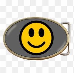Smiley Face Belt Buckle Code A0047 - Happy png