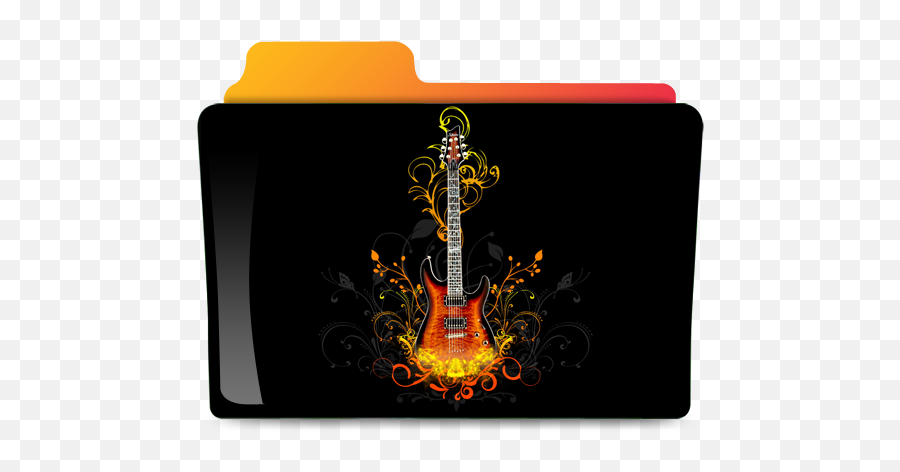 Guitar Folder 3d Hd High Tech - Millennium Park Png,Guitar Desktop Icon