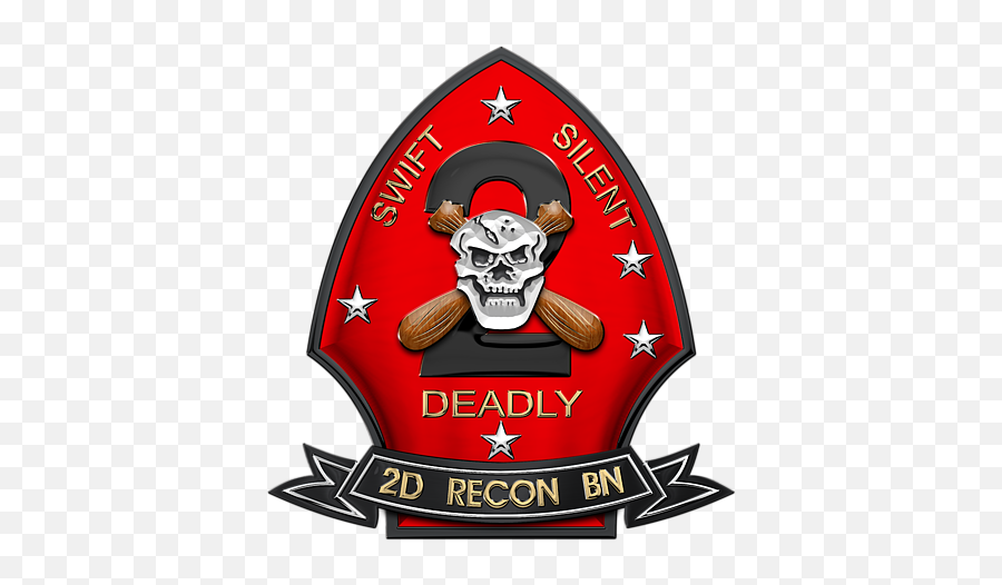 U S M C 2nd Reconnaissance Battalion - 2nd Recon Bn Insignia Over White Leather Carryall Pouch 2nd Recon Battalion Png,Usmc Icon