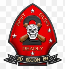 U S M C 2nd Reconnaissance Battalion - 2nd Recon Bn Insignia Over White Leather Carryall Pouch 2nd Recon Battalion Png,Usmc Icon