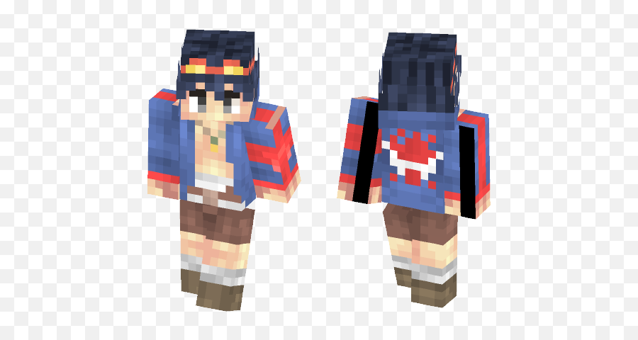 Download Simon - Gurren Lagann Minecraft Skin For Free Newt Scamander Minecraft Skin Png,Gurren Lagann Logo