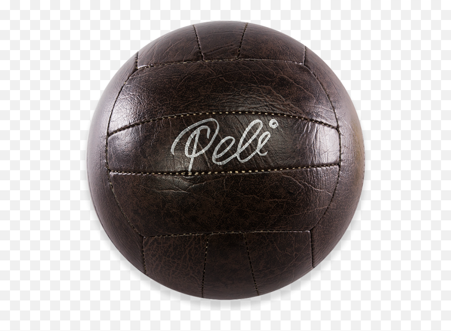 Pele Autographed Brazil Retro Leather Soccer Ball - Icons Solid Png,Icon Of Palm Sunday