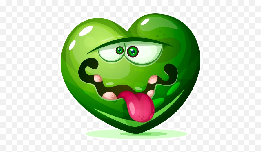 Funny Heart 1 - Stickers For Whatsapp Happy Png,Funny Icon For Whatsapp