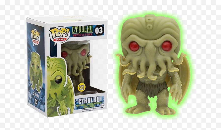 Hp Lovecraft - Cthulhu Glow In The Dark Pop Vinyl Figure Cthulhu Glow In The Dark Pop Box Png,Cthulhu Icon