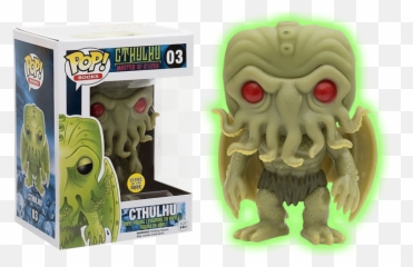 Hp Lovecraft - Cthulhu Glow in the Dark Pop Vinyl Figure In The Box png