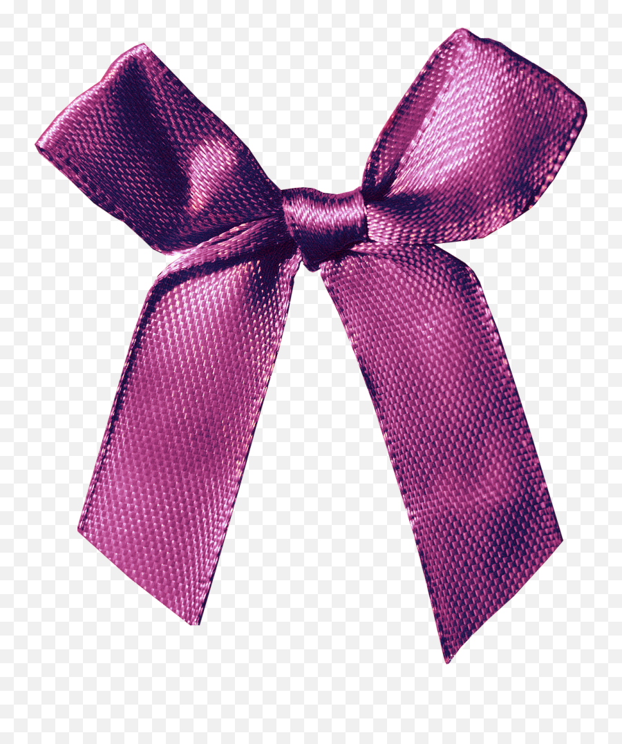 Bow Purple Satin - Bow Tie Girl Png,Purple Ribbon Png