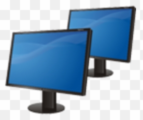 Computers 19 Free Images - vector clip art Dual Screen Monitor Icon png
