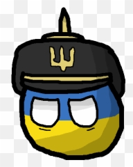 Ukrainian Stateball - Polandball Wiki Ukraine Countryball Png