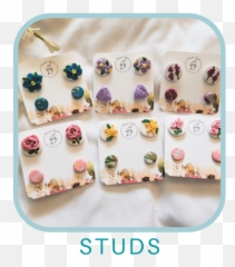 Sacred Roots Jewelry - Cake Decorating Supply Png,Icon Studs