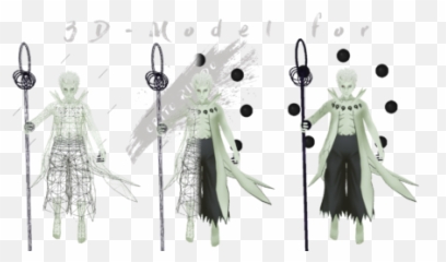 Nsaw U2013 Naruto Shippuuden Akatsuki War - Obito Rikudou Model 3d png