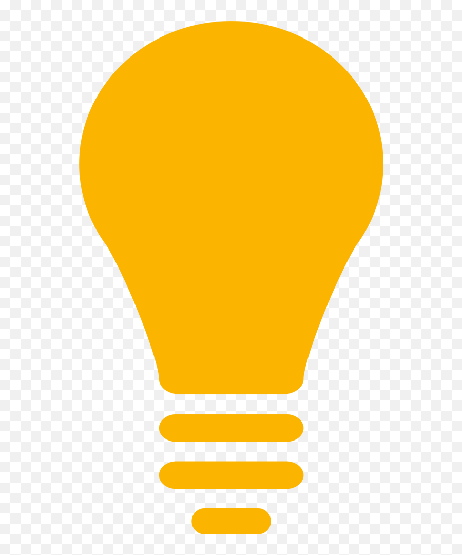 Clip Art Incandescent Light Bulb Gif - Yellow Light Bulb Cartoon Png,Point Of Light Png