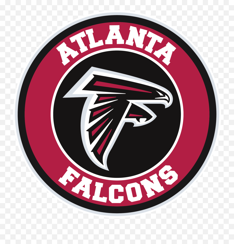 Atlanta Falcons Circle Logo Vinyl Decal Sticker 5 Sizes - Nba Team 2018 Logo Png,Falcons Logo Png