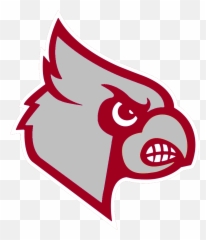 Red Cardinal Clipart Kid 3 - Clipartix White Louisville Cardinals Logo Png,Red Bird Png