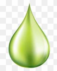 Green Drop Transparent Png Clipart - Water Droplets