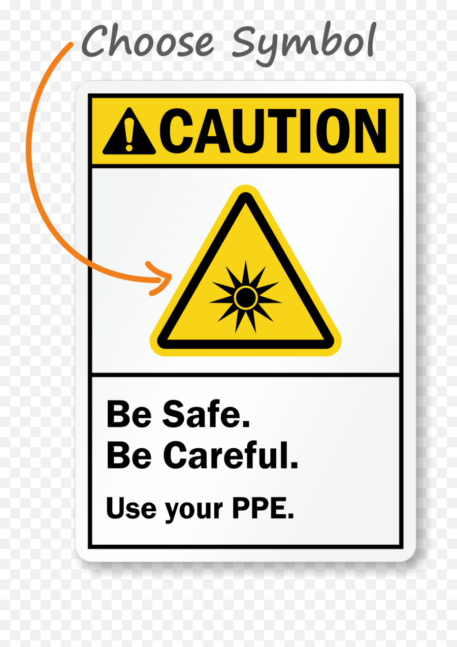 Ansi Caution Sign With Ultraviolet Rays - Sign Png,Caution Sign Png