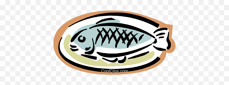 Download Hd Fish - Cartoon Fish On A Plate Png,Fish Clipart Transparent Background