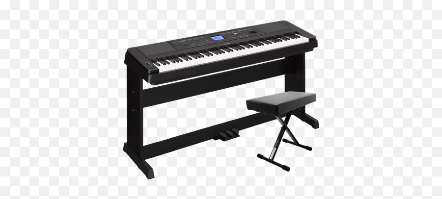 Yamaha Dgx660b Bundle With Pedals And Bench - Piano Yamaha Dgx 660 Png,Music Keyboard Png