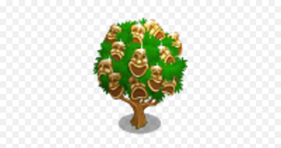 Drama Mask Tree Farmville Wiki Fandom - Illustration Png,Drama Masks Png