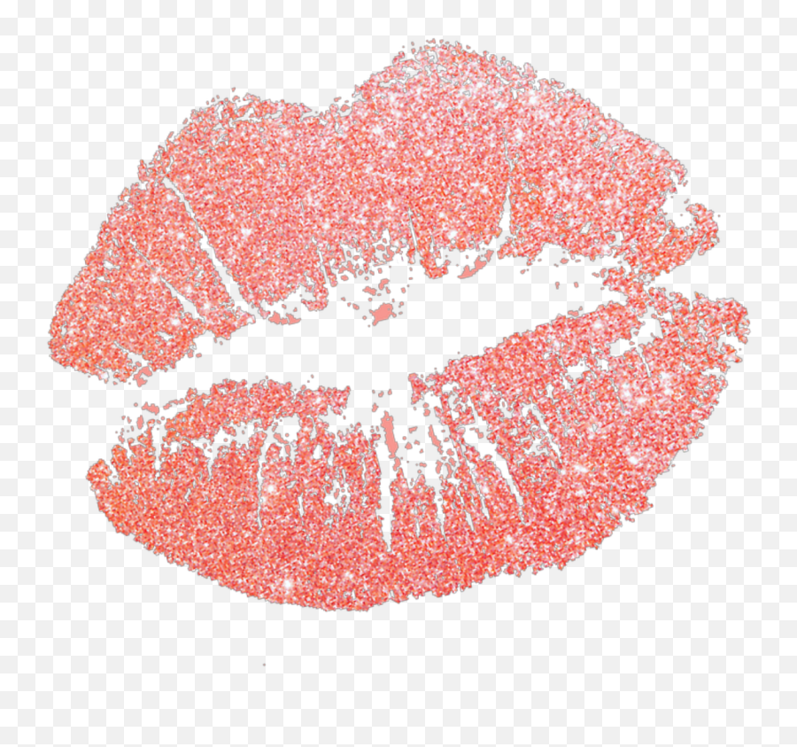 Lips Kiss Png - Lip Clipart Kiss Mark Rose Gold Glitter Rose Gold Lips Clipart,Lips Clipart Png
