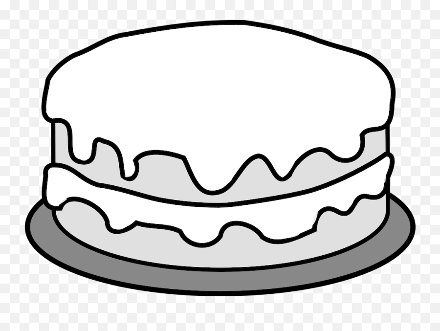 Cake Birthday Sugar Icing - Free Vector Graphic On Pixabay Birthday Cake Coloring Page Png,Cake Slice Png