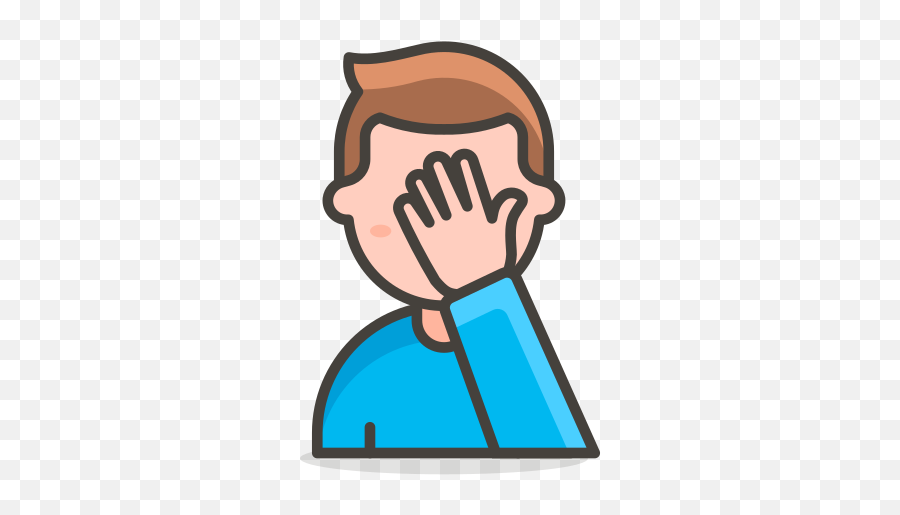 Man Facepalming Free Icon Of 780 - Man Cartoon Icon Png,Face Palm Png