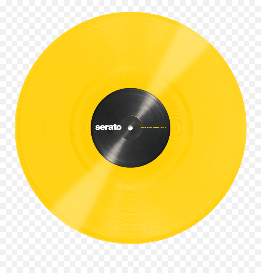 Serato Performance Series 12 Control Vinyl Pair Yellow - Serato Png,Vinyl Record Png