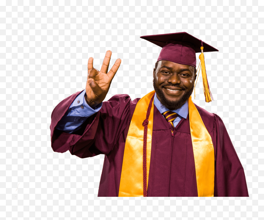 Hd A Man Wearing Graduation Hat - Grad 419041 Png Graduated Student Png,Grad Hat Png