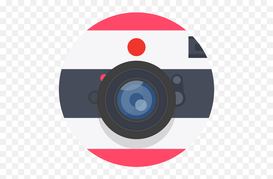 Cam Camera Canon Lens Nikon Photo Photograph Icon - Round Camera Png Icon,Canon Camera Png