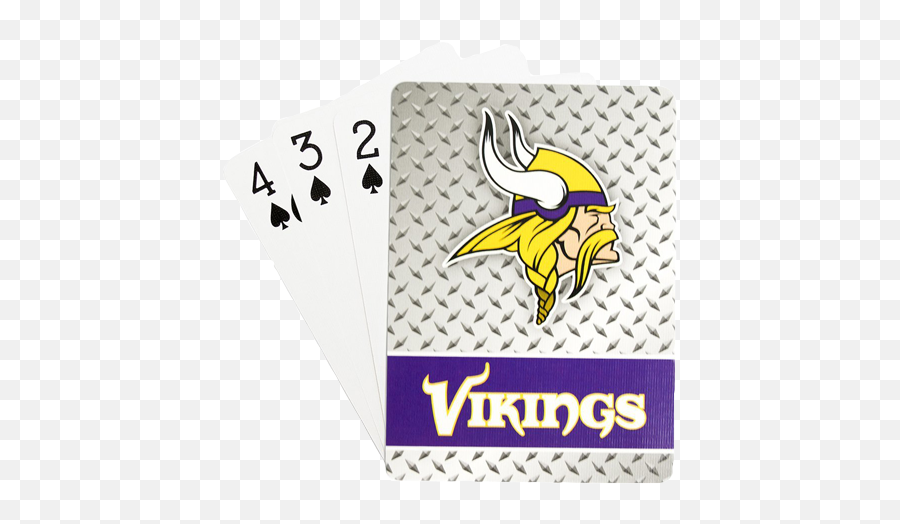Minnesota Vikings Playing Cards W 12 Piece Display - Nfl Playing Card Png,Minnesota Vikings Png