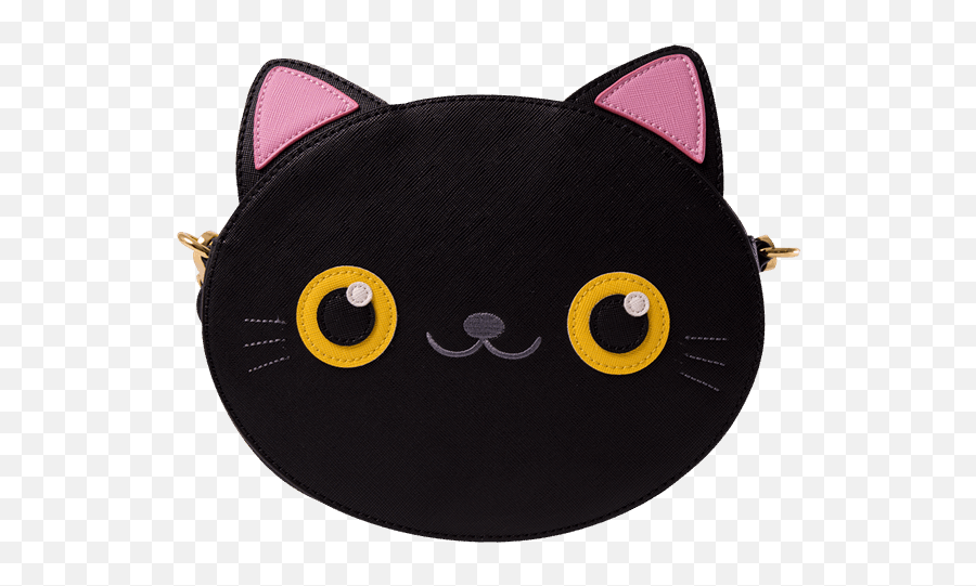 Download Loungefly Black Cat Face Crossbody Purse Bag Tote - Handbag Png,Cat Face Transparent Background