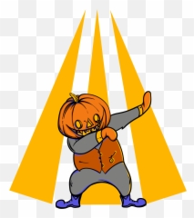 Dabbing Pumkin Vector T - Cartoon Png,Dabbing Png