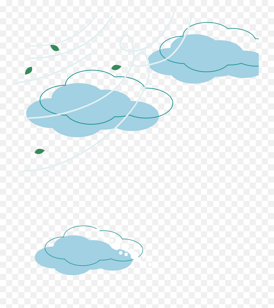 Wind Euclidean Vector Clip Art - Transparent Cloud Vector Png,Wind Png