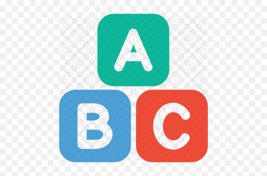 Abc Block Icon Of Flat Style - Graphic Design Png,Block Png