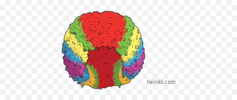 Clown Wig Illustration - Circle Png,Clown Wig Png