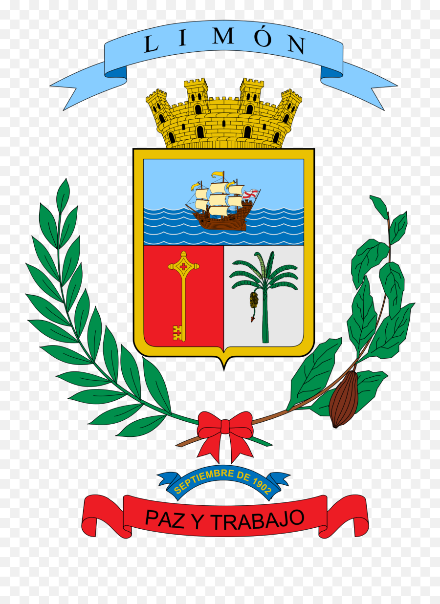 Escudo De La Provincia Limón - Escudo De Heredia Costa Rica Png,Limon Png